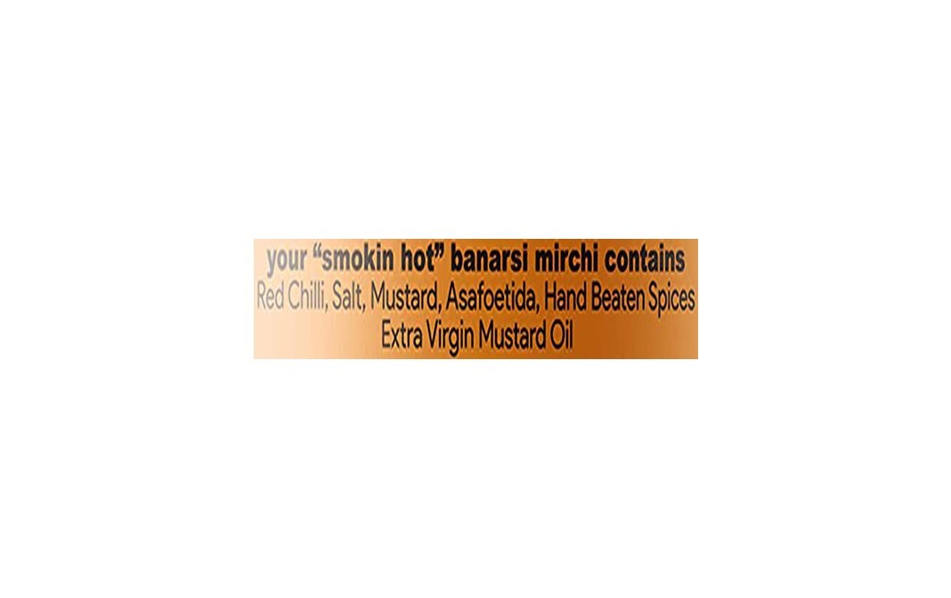 Hamam Dasta Banarsi Mirchi Smokin Hot Pickle   Glass Jar  300 grams